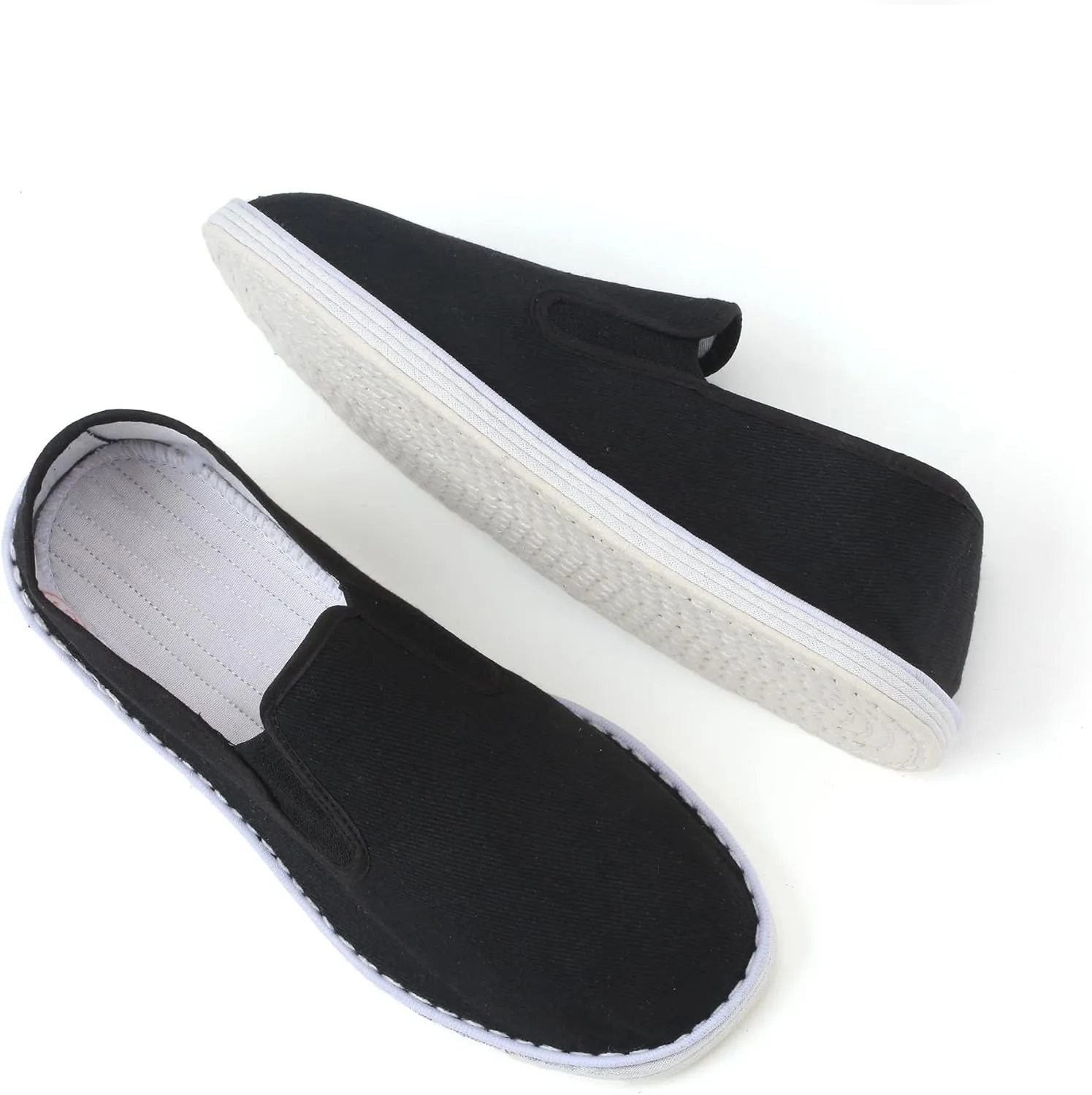 Martial Art Cloth Shoes Kung Fu Tai Chi Cotton Sole Canvas Shoes Black