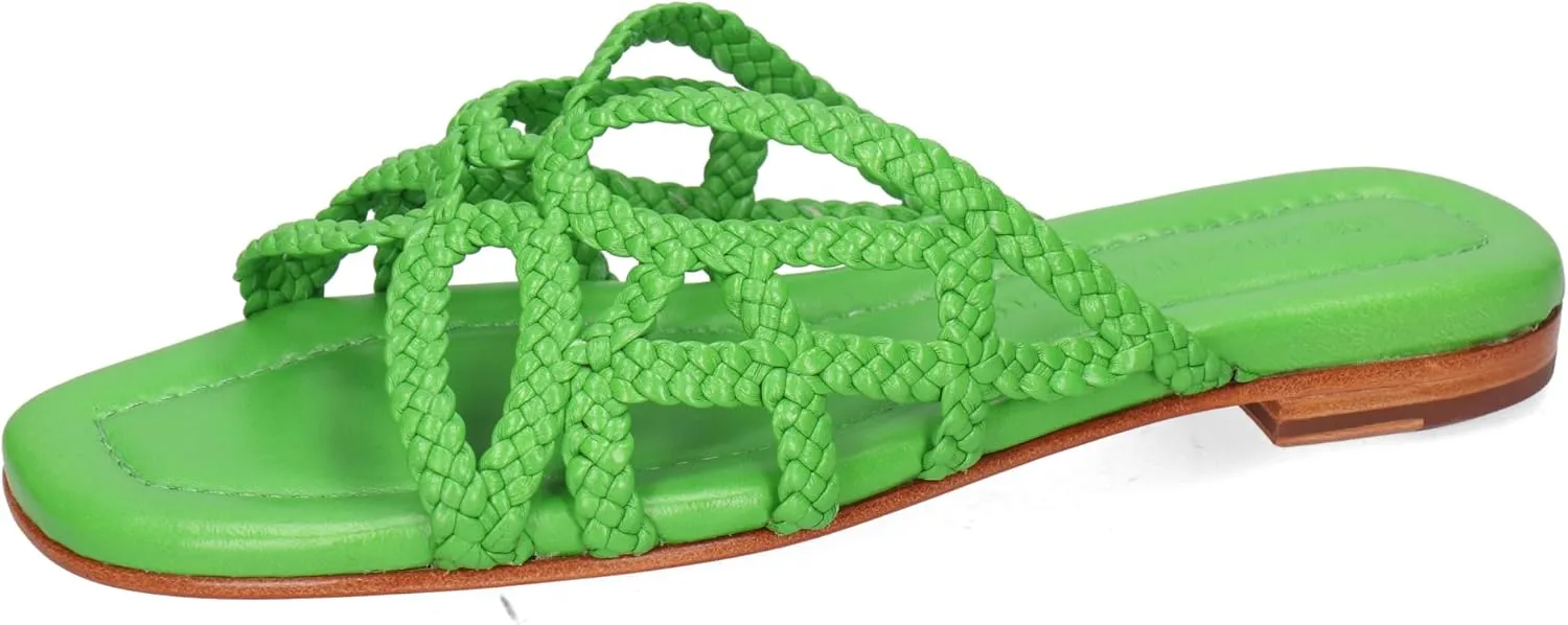 Melvin & Hamilton Women's Trendy Shoes Sandal, Green, 6