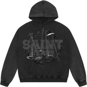 Men's 3D Graphic Print Hooded Casual Oversized Hoodies Pink&Grey Mix Special Color Long Sleeve For Unisex