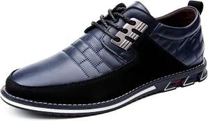 Mens Business Casual Loafers Shoes for Male Lace-up Stylish Work Office Working Oxfords