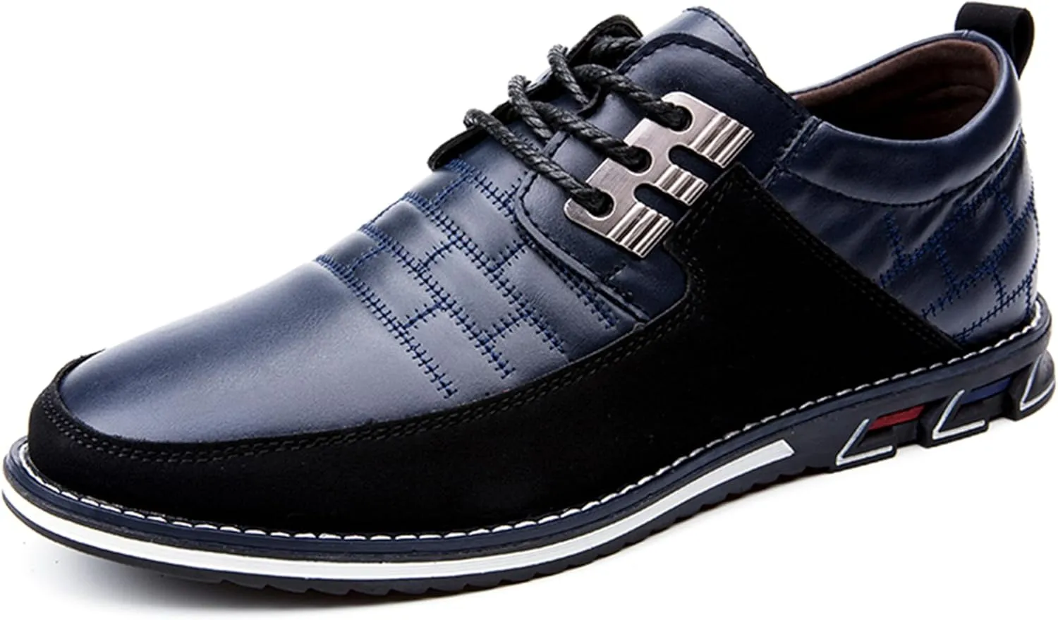 Mens Business Casual Loafers Shoes for Male Lace-up Stylish Work Office Working Oxfords