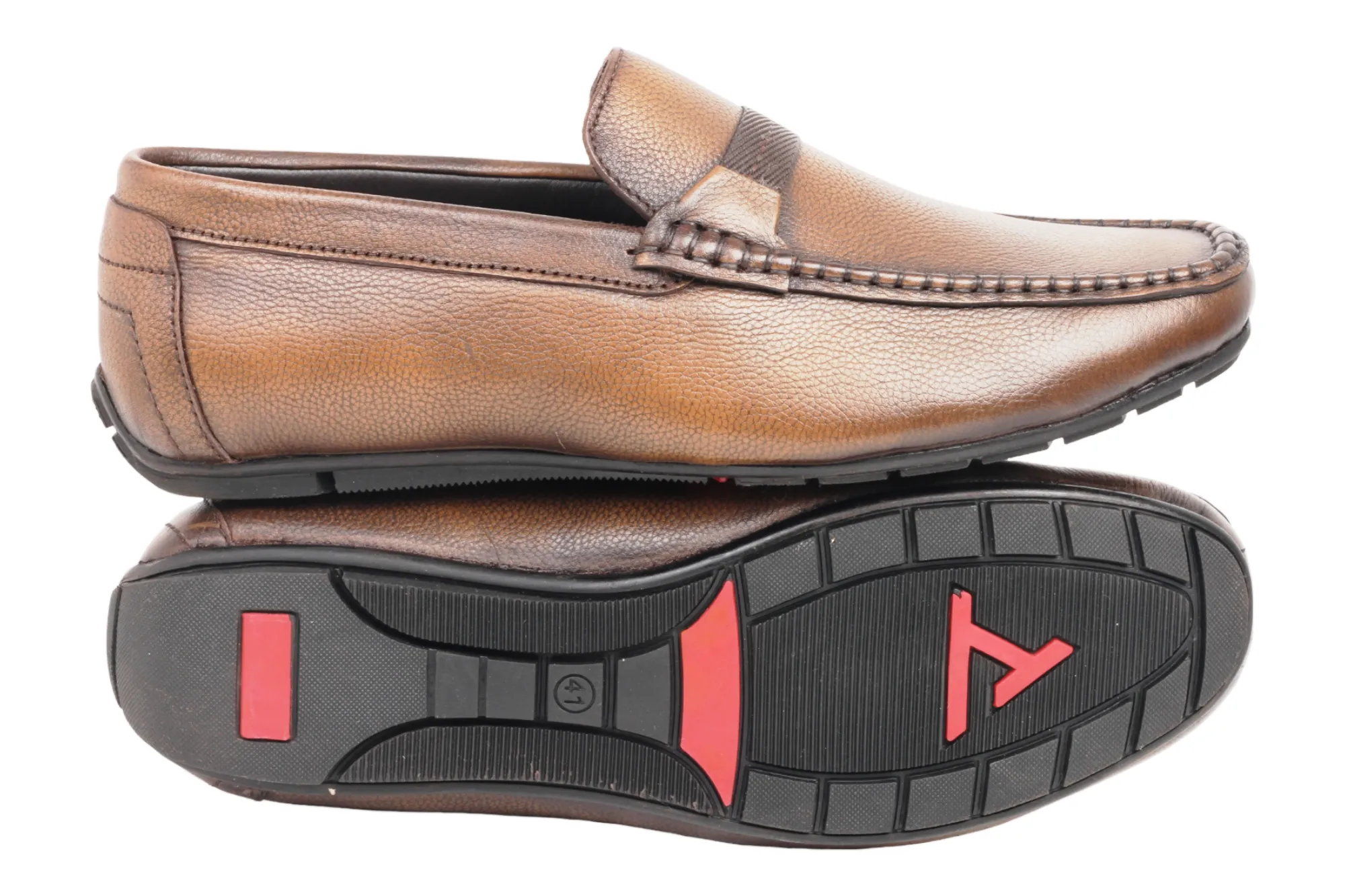 MENS LEATHER LOAFER SHOE 401185