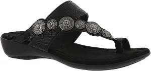 Minnetonka Sasha Women's Sandal, 5 C/D US, Black