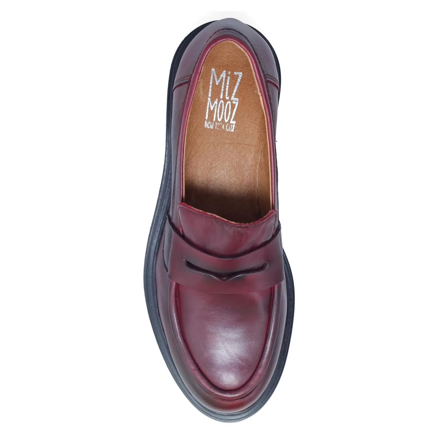 Miz Mooz Legend Women's Chunky Loafer Bordeaux