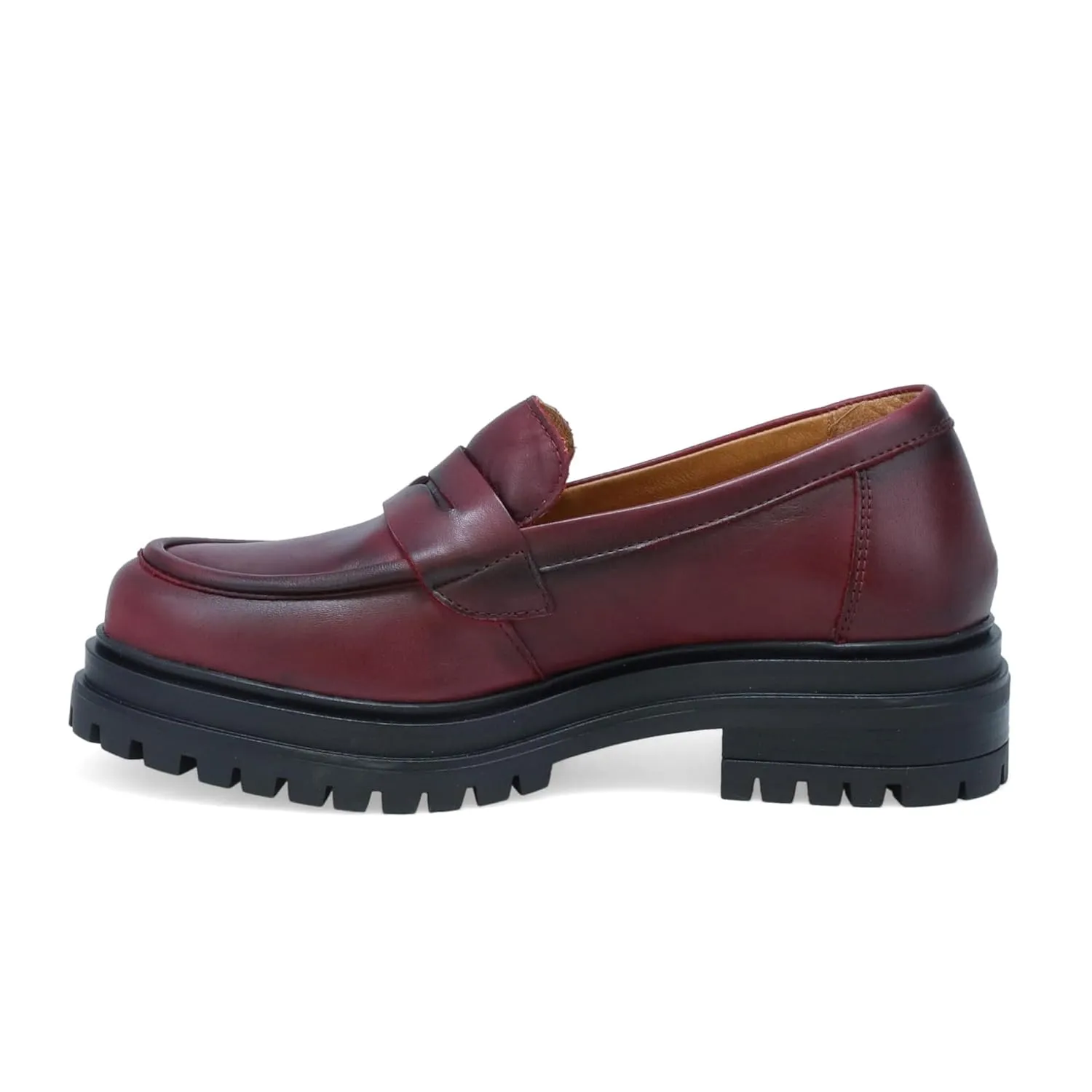 Miz Mooz Legend Women's Chunky Loafer Bordeaux