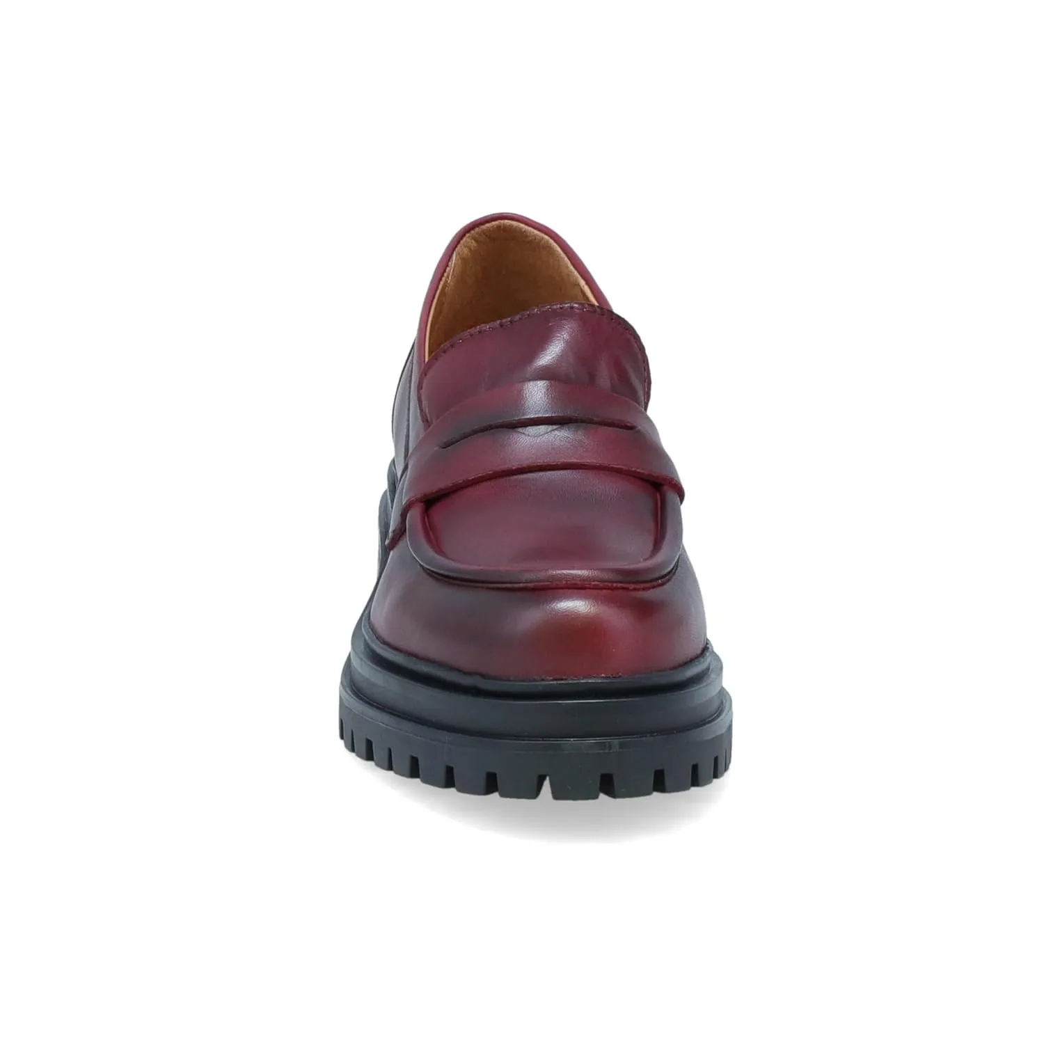Miz Mooz Legend Women's Chunky Loafer Bordeaux