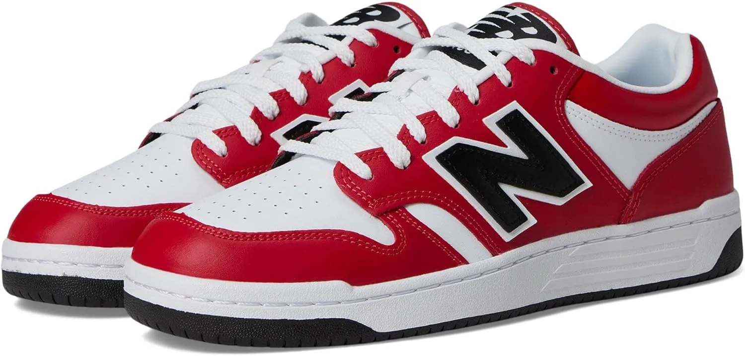 New Balance Men's 480 Sneaker, Team Red/White, 13