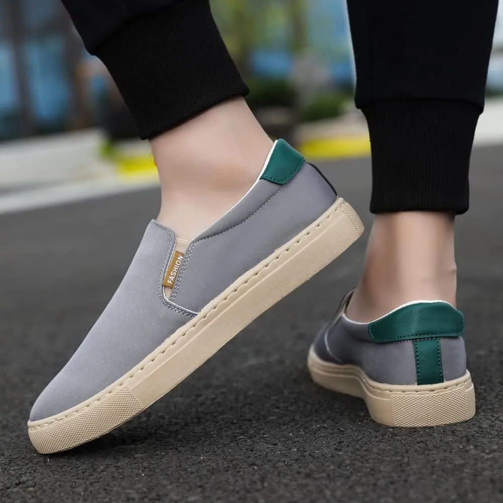New Large Size Men's Shoes Ice Silk Canvas Shoes Slip-on Casual Shoes