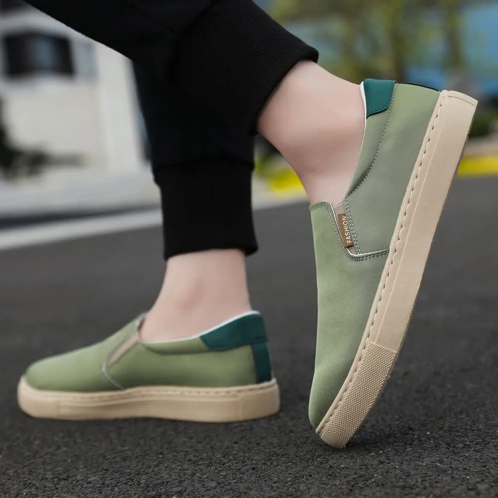 New Large Size Men's Shoes Ice Silk Canvas Shoes Slip-on Casual Shoes