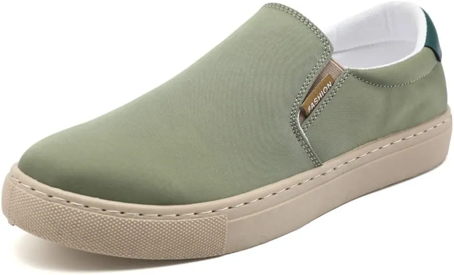 New Large Size Men's Shoes Ice Silk Canvas Shoes Slip-on Casual Shoes