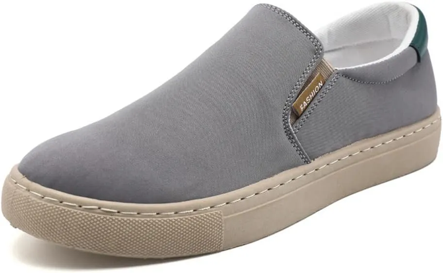 New Large Size Men's Shoes Ice Silk Canvas Shoes Slip-on Casual Shoes