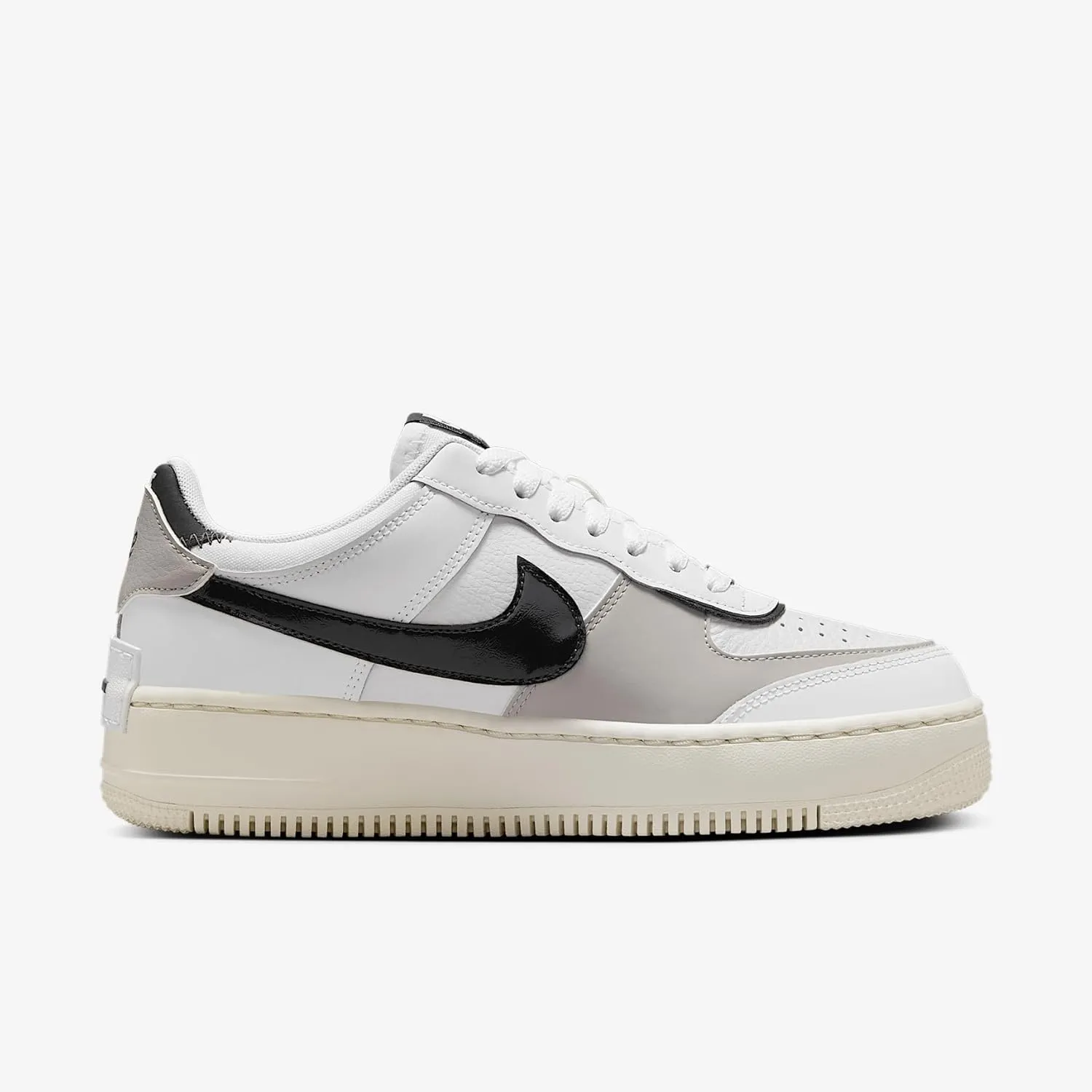 Nike Air Force 1 Shadow Women's Shoes (DZ1847-110, White/College Grey/Platinum Tint/Off Noir)