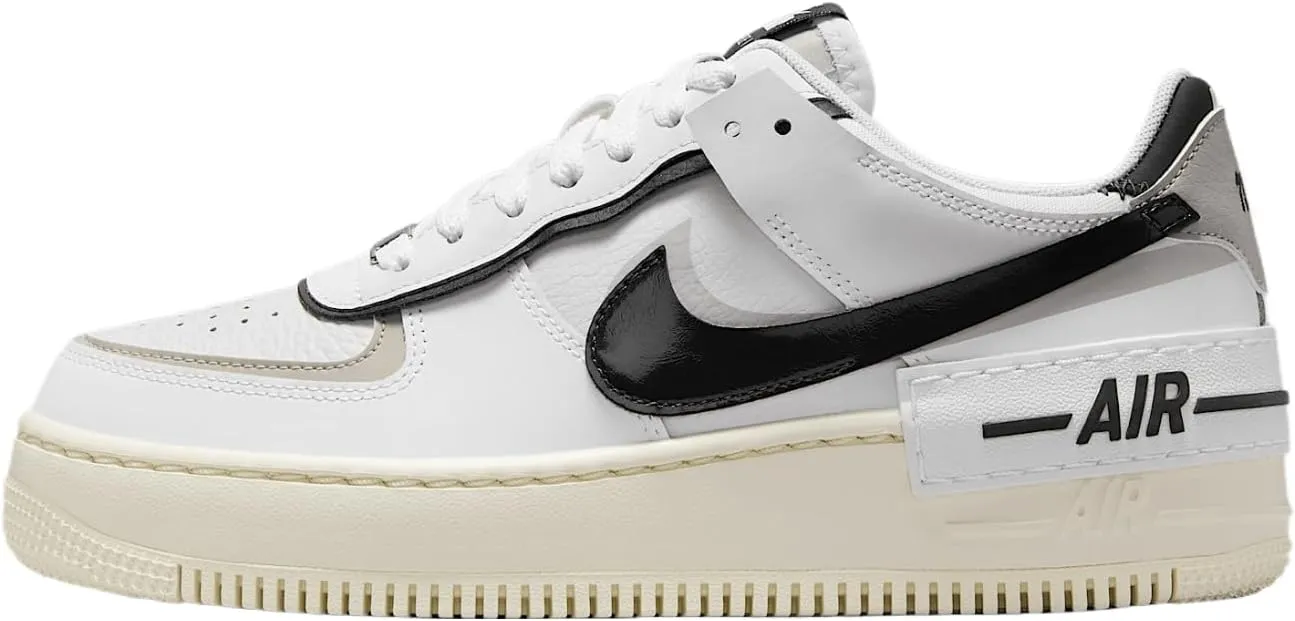 Nike Air Force 1 Shadow Women's Shoes (DZ1847-110, White/College Grey/Platinum Tint/Off Noir)