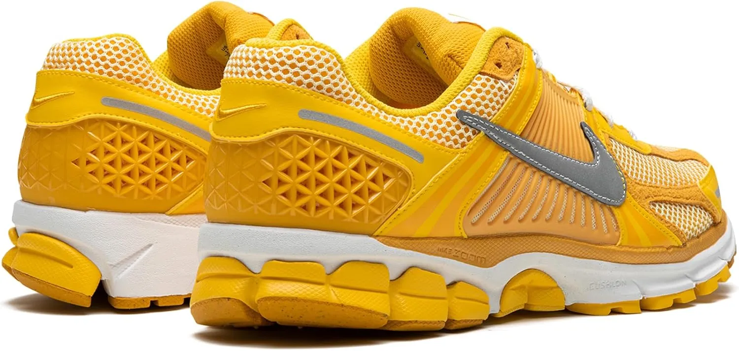 Nike Men's Vomero 5 PRM NM4 Sneakers - Varsity Maize / Laser Orange / Metallic Silver (Size 13)