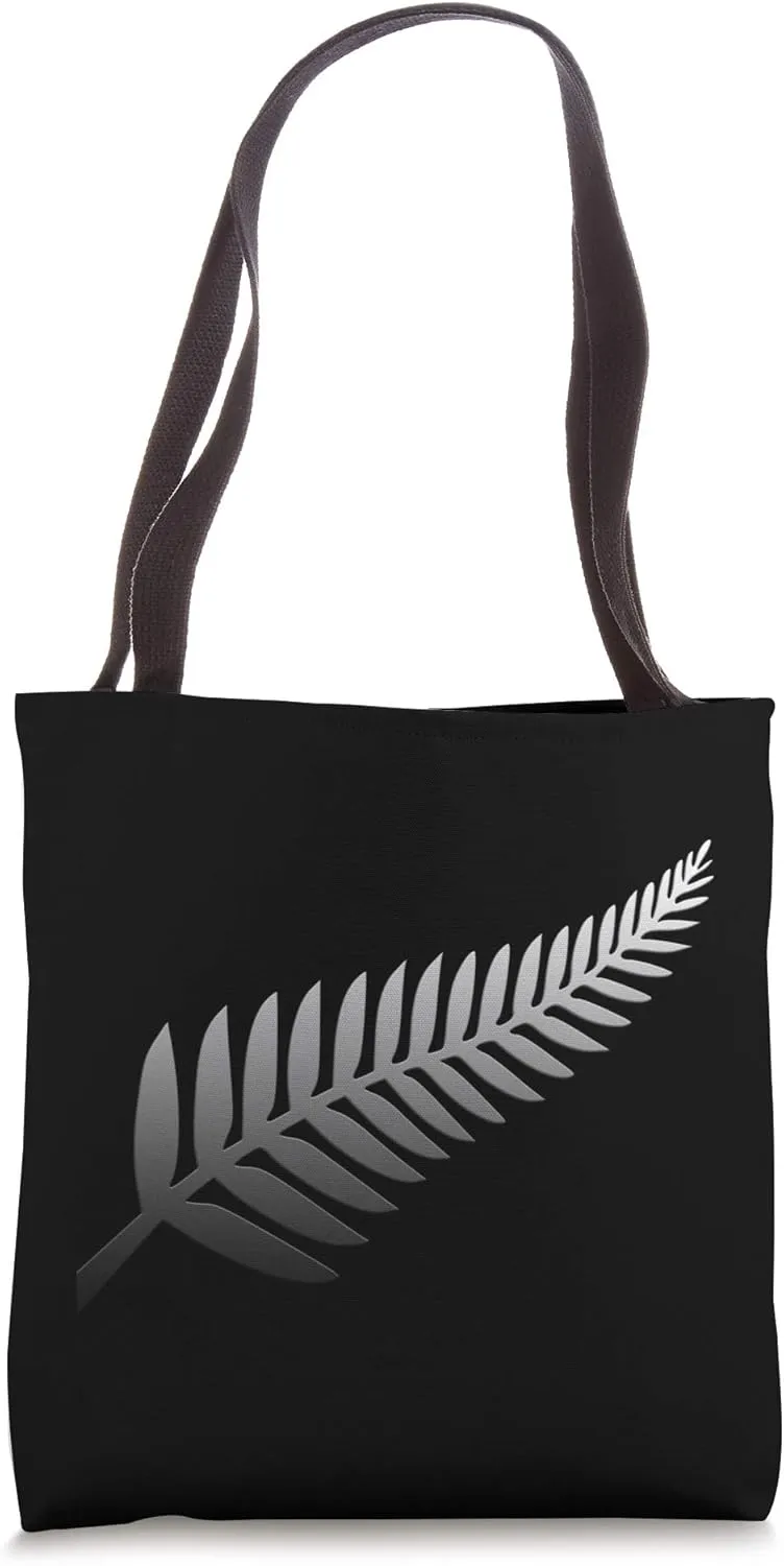 NZ Gifts Kiwi Silver Fern New Zealand Kiwi Tote Bag