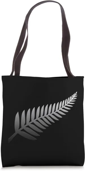NZ Gifts Kiwi Silver Fern New Zealand Kiwi Tote Bag
