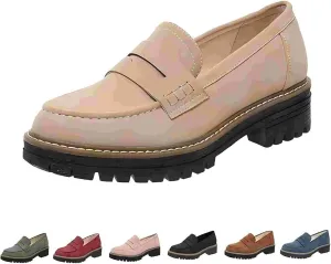 Orthoture Womens Shoes, Orthoture Orthopedic Platform Loafers, Womens Loafers Comfortable, Slip on Comfort Casual Fashion
