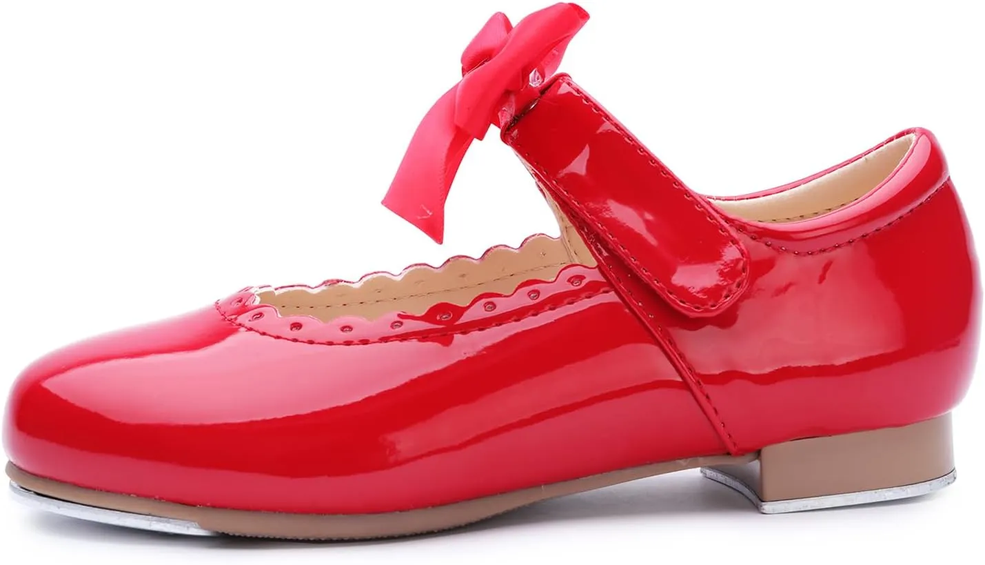 Patent Leather Tap Shoes Dance for Girls