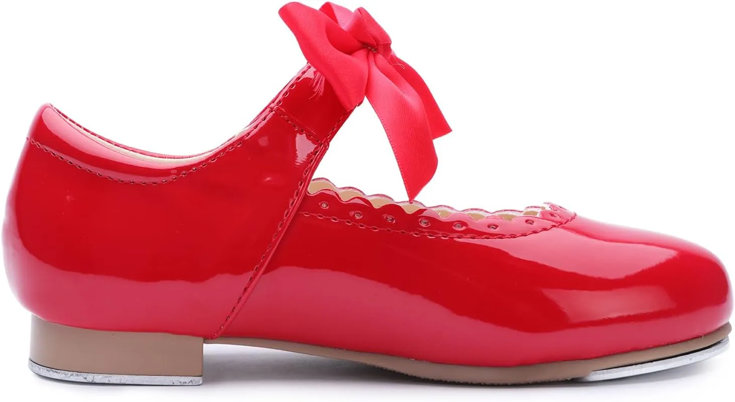 Patent Leather Tap Shoes Dance for Girls