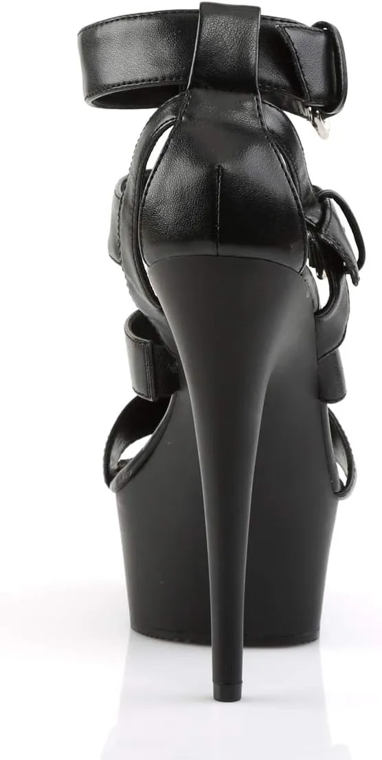 Pleaser Women's Delight-658/BPU/M Platform Sandal