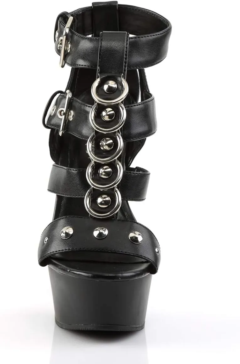 Pleaser Women's Delight-658/BPU/M Platform Sandal