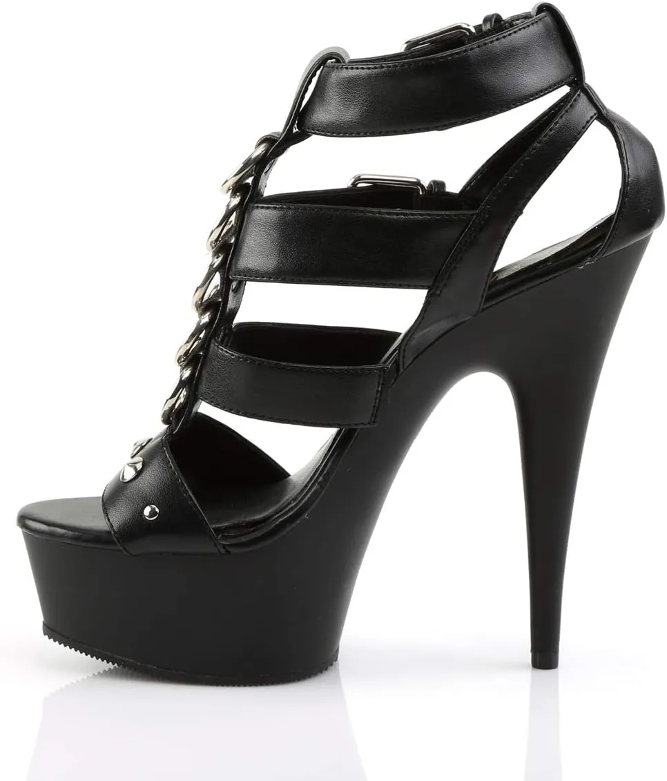 Pleaser Women's Delight-658/BPU/M Platform Sandal