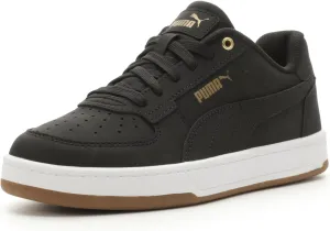 PUMA Caven Sneaker, Black Black-Gold, 5.5 US Unisex Big Kid