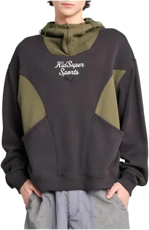 Puma Mens Kidsuper Progressive Hoodie Athletic Outerwear Casual - Grey - Size M