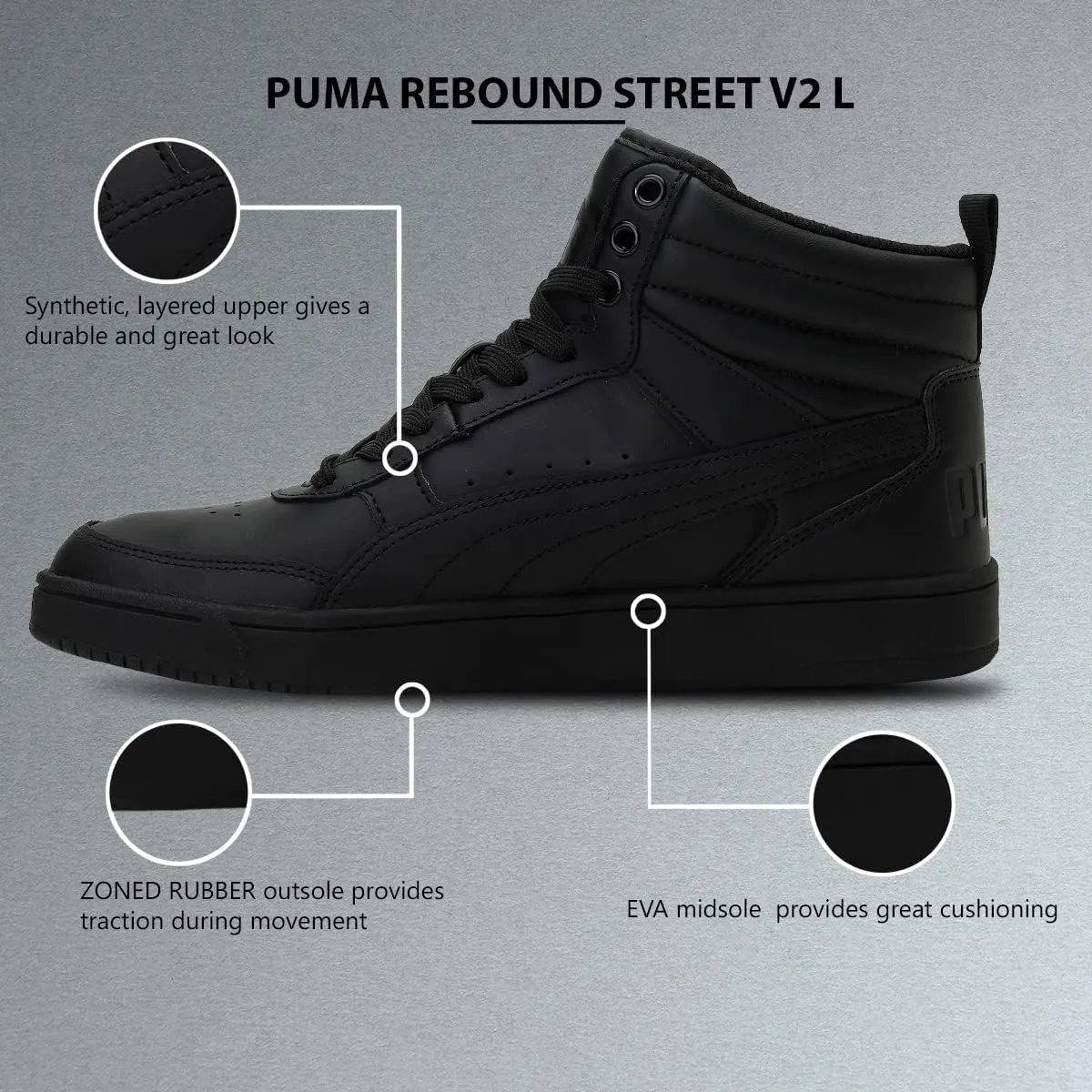 PUMA Unisex-Adult Rebound Street v2 Sneaker