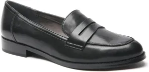 Ros Hommerson Women's Delta Penny Loafer,Black Leather,US 7 W