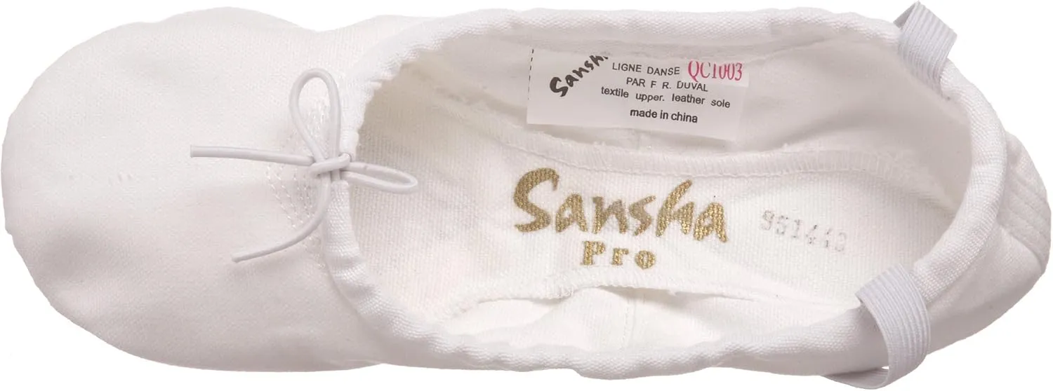 SANSHA Women's Pro 1 Canvas Ballet Slipper