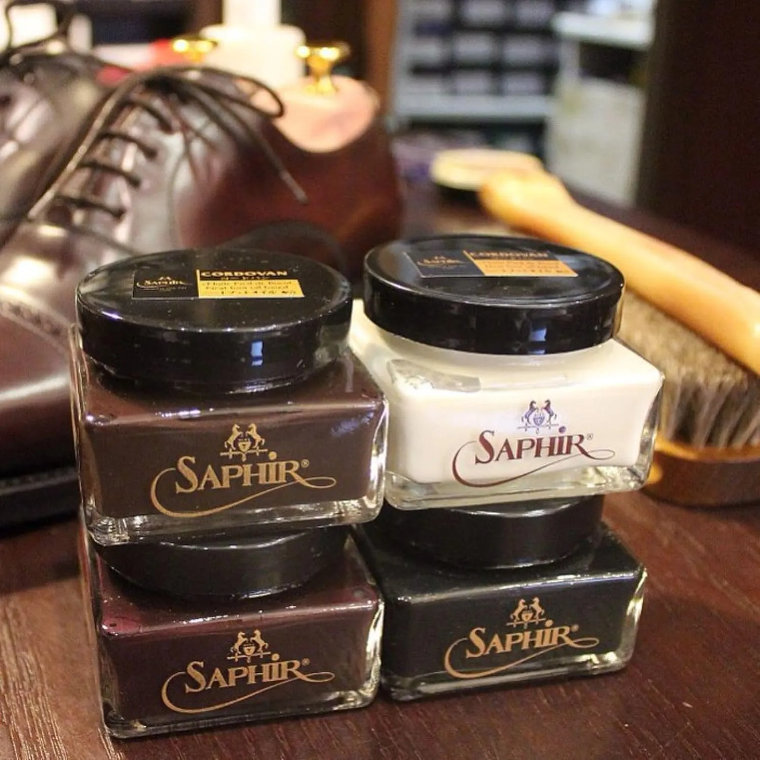 Saphir Medaille d’Or Cordovan Cream-Natural Wax Polish for Leather Shoes & Boots