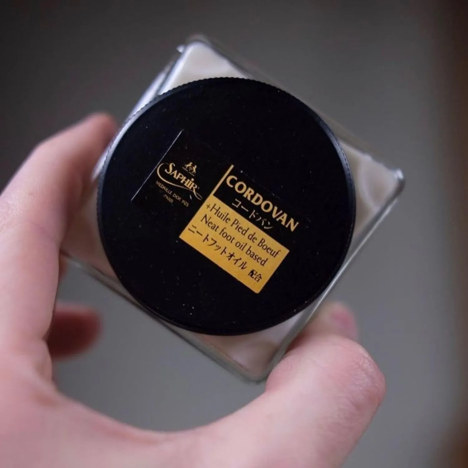 Saphir Medaille d’Or Cordovan Cream-Natural Wax Polish for Leather Shoes & Boots