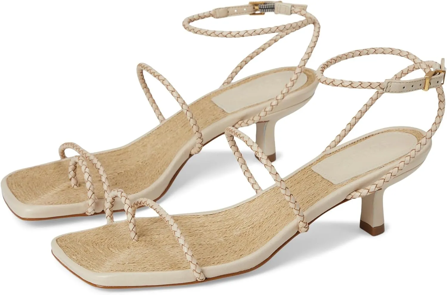 SCHUTZ Women's Kaya Straw Mid Sandal