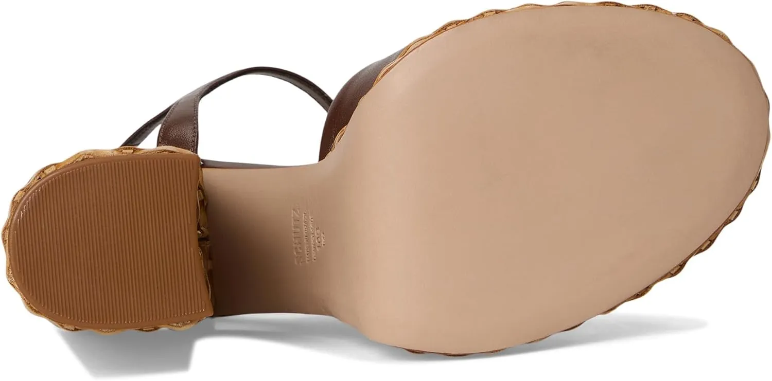 SCHUTZ Women's Keefa Straw Sandal