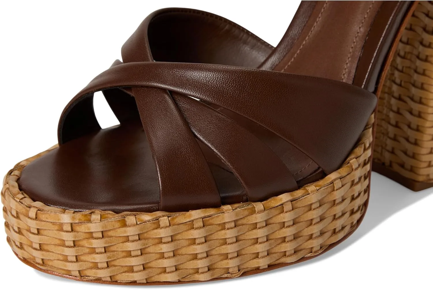 SCHUTZ Women's Keefa Straw Sandal