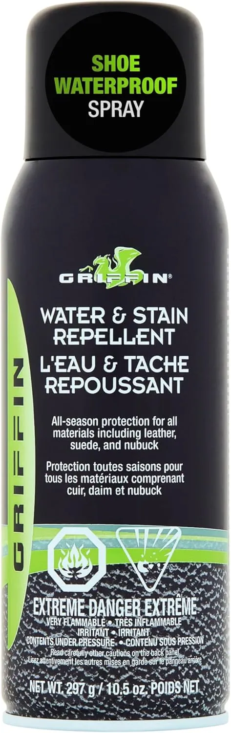 Shoe Protector Spray – Long-Lasting Water & Stain Repellent – Water Repellent Spray for Boots, Coats & More