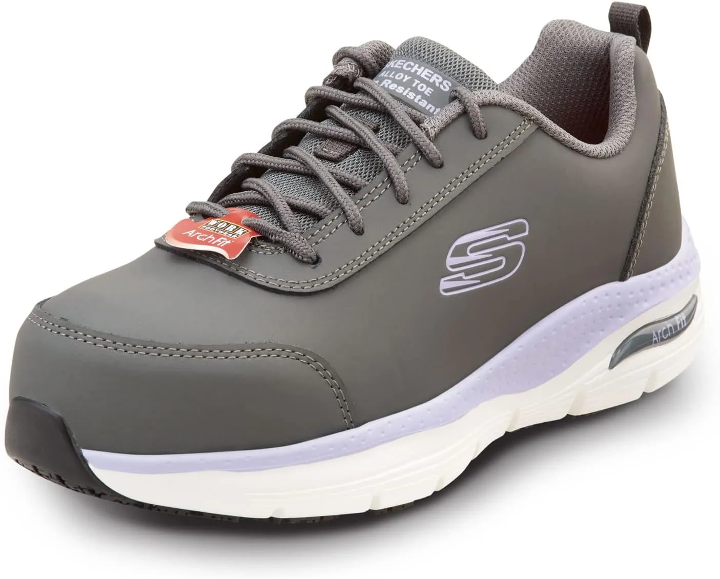 Skechers Work Arch Fit Reagan, Women's, Athletic Style, Alloy Toe, EH, MaxTrax Slip Resistant, Work Shoe