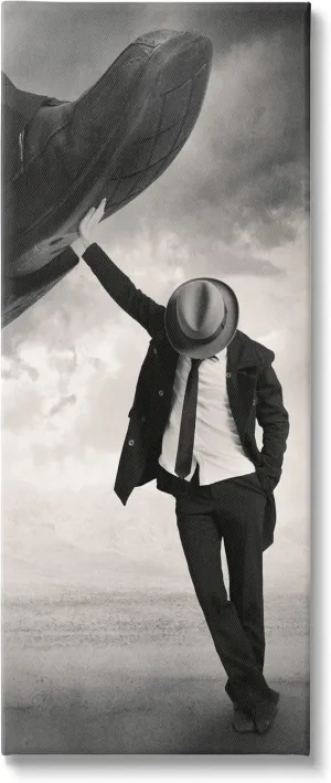Stupell Industries Monochrome Suit Tie Photography Cloudy Sky Hand Shoe, Design by Tommy Ingberg