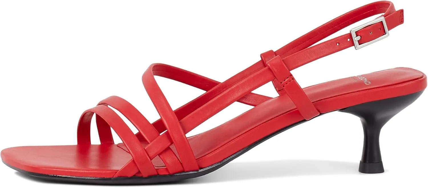 Vagabond Women's Jonna Leather Strappy Kitten Heel Sandals Heeled