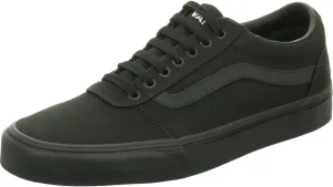 Vans Men's Ward Sneaker, Canvas Black/Black, 8