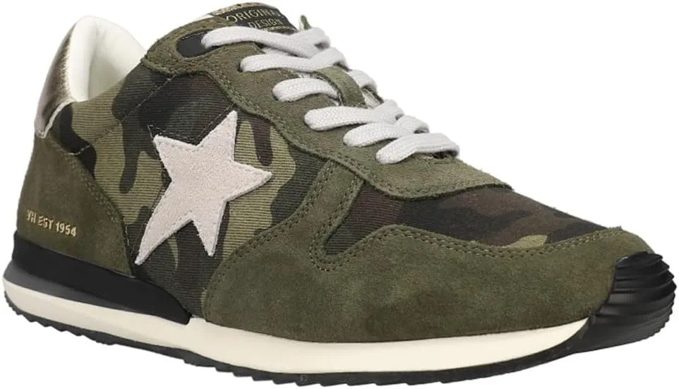 Vintage Havana Womens Rock Camo Slip On Sneakers Shoes Casual - Green