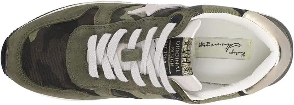 Vintage Havana Womens Rock Camo Slip On Sneakers Shoes Casual - Green