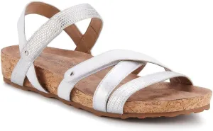 Walking Cradles Pool Womens Sandal BM US WhiteSilverLizardMetallic