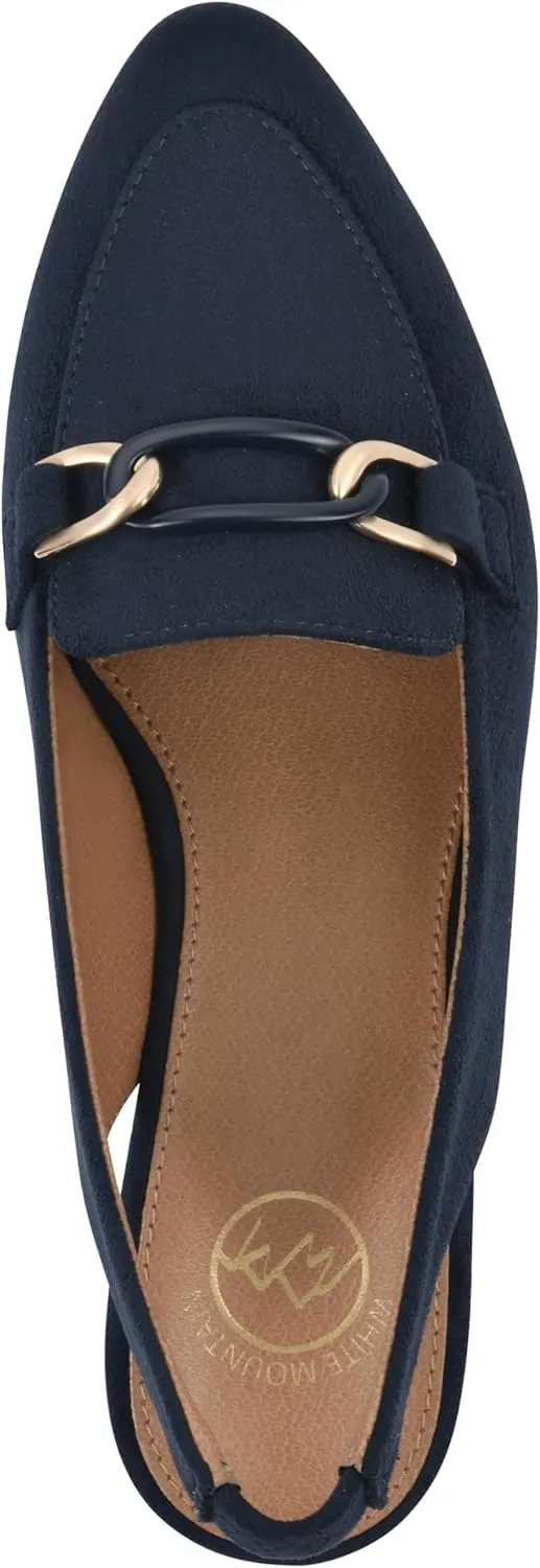 WHITE MOUNTAIN Women's Boreal Low Block Loafer Heel