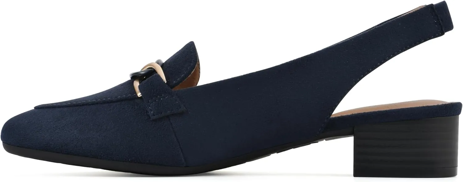 WHITE MOUNTAIN Women's Boreal Low Block Loafer Heel