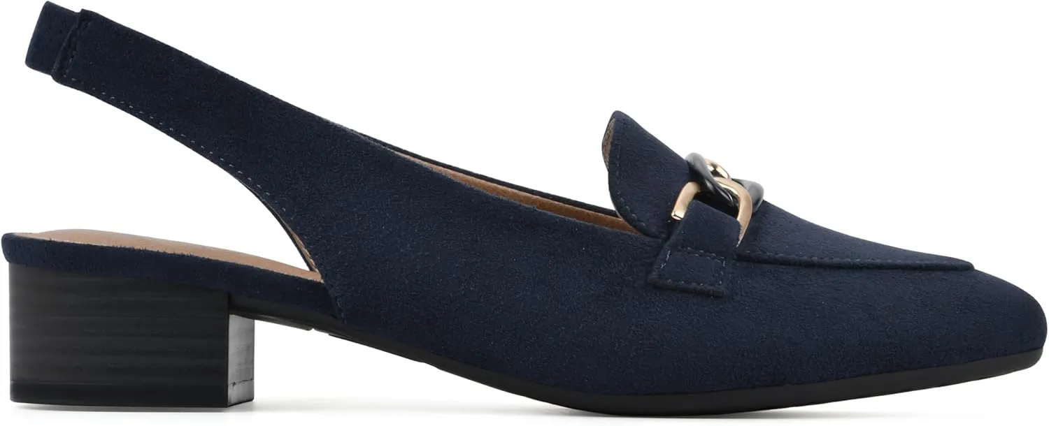 WHITE MOUNTAIN Women's Boreal Low Block Loafer Heel