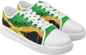 Womens Canvas Sneakers Fashion Breathable Non Slip Tennis Workout Walking Shoes for Daily Commutes Size 6-13.5 White Sole