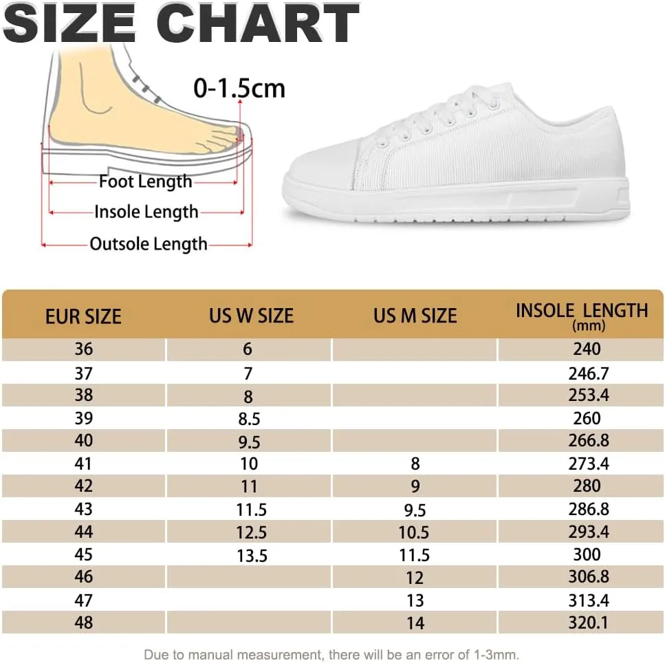 Womens Canvas Sneakers Fashion Breathable Non Slip Tennis Workout Walking Shoes for Daily Commutes Size 6-13.5 White Sole
