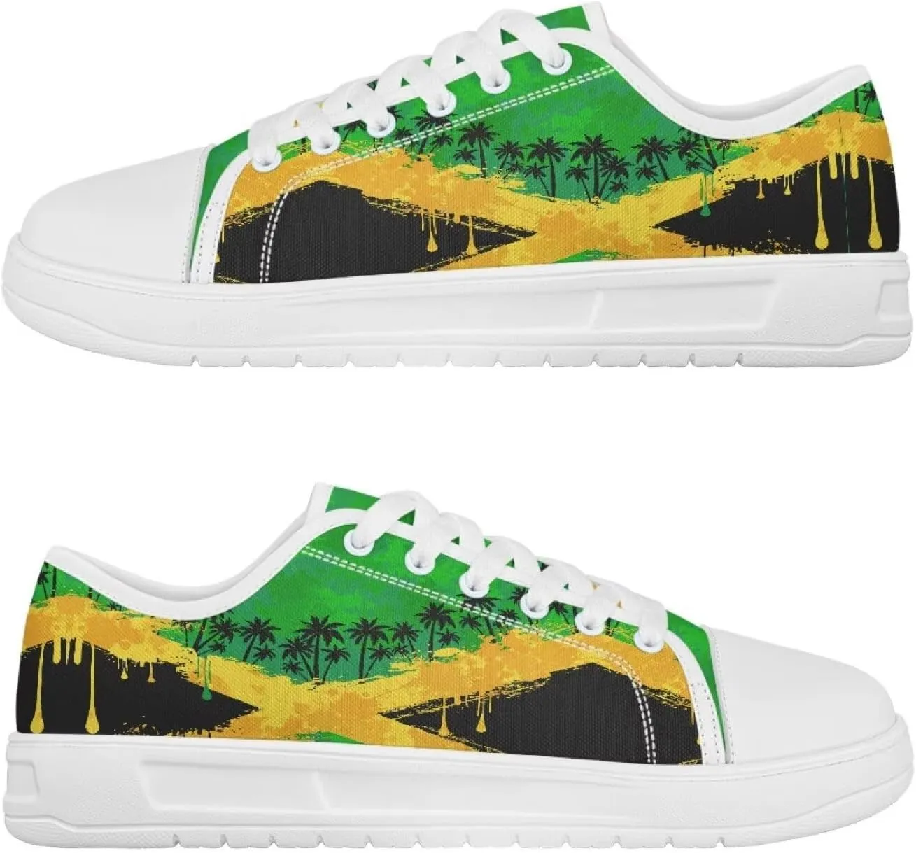Womens Canvas Sneakers Fashion Breathable Non Slip Tennis Workout Walking Shoes for Daily Commutes Size 6-13.5 White Sole